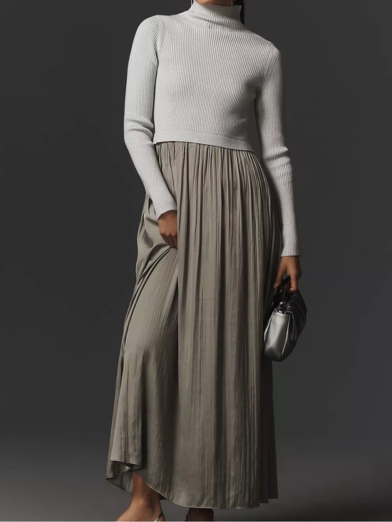 Anthropologie Dresses & Skirts - ANTHROPOLOGIE Thea Long-Sleeve Twofer Maxi Dress SZ 1X